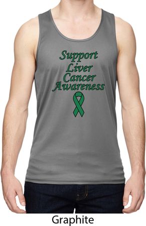 Support Liver Cancer Awareness Dry Wicking Tank Top