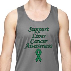Support Liver Cancer Awareness Dry Wicking Tank Top