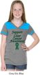Support Liver Cancer Awareness Girls Football Tee