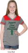 Support Liver Cancer Awareness Girls Football Tee