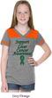 Support Liver Cancer Awareness Girls Football Tee