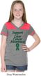 Support Liver Cancer Awareness Girls Football Tee