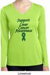 Support Liver Cancer Awareness Ladies Dry Wicking Long Sleeve
