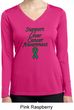 Support Liver Cancer Awareness Ladies Dry Wicking Long Sleeve