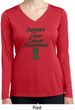 Support Liver Cancer Awareness Ladies Dry Wicking Long Sleeve