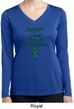 Support Liver Cancer Awareness Ladies Dry Wicking Long Sleeve