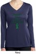 Support Liver Cancer Awareness Ladies Dry Wicking Long Sleeve