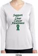 Support Liver Cancer Awareness Ladies Dry Wicking Long Sleeve