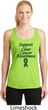 Support Liver Cancer Awareness Ladies Dry Wicking Racerback