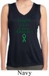 Support Liver Cancer Awareness Ladies Dry Wicking Sleeveless Shirt