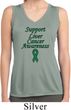 Support Liver Cancer Awareness Ladies Dry Wicking Sleeveless Shirt