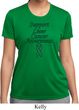 Support Liver Cancer Awareness Ladies Dry Wicking T-shirt