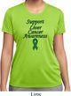 Support Liver Cancer Awareness Ladies Dry Wicking T-shirt