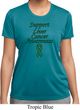 Support Liver Cancer Awareness Ladies Dry Wicking T-shirt