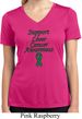 Support Liver Cancer Awareness Ladies Dry Wicking V-neck