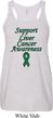 Support Liver Cancer Awareness Ladies Flowy Racerback