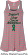 Support Liver Cancer Awareness Ladies Flowy Racerback