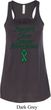 Support Liver Cancer Awareness Ladies Flowy Racerback