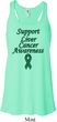 Support Liver Cancer Awareness Ladies Flowy Racerback