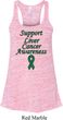 Support Liver Cancer Awareness Ladies Flowy Racerback