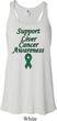 Support Liver Cancer Awareness Ladies Flowy Racerback