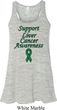 Support Liver Cancer Awareness Ladies Flowy Racerback