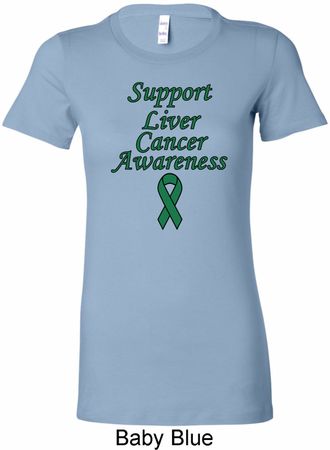 Support Liver Cancer Awareness Ladies Longer Length Shirt