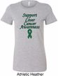 Support Liver Cancer Awareness Ladies Longer Length Shirt