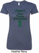 Support Liver Cancer Awareness Ladies Longer Length Shirt