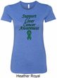 Support Liver Cancer Awareness Ladies Longer Length Shirt