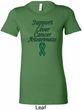 Support Liver Cancer Awareness Ladies Longer Length Shirt