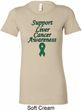 Support Liver Cancer Awareness Ladies Longer Length Shirt