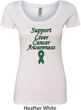 Support Liver Cancer Awareness Ladies Scoop Neck