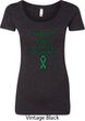 Support Liver Cancer Awareness Ladies Scoop Neck