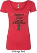 Support Liver Cancer Awareness Ladies Scoop Neck