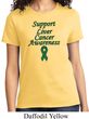 Support Liver Cancer Awareness Ladies T-shirt