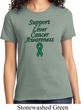 Support Liver Cancer Awareness Ladies T-shirt
