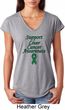 Support Liver Cancer Awareness Ladies Tri Blend V-neck