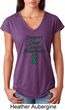 Support Liver Cancer Awareness Ladies Tri Blend V-neck