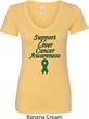 Support Liver Cancer Awareness Ladies V-Neck