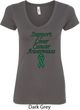 Support Liver Cancer Awareness Ladies V-Neck