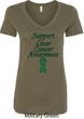 Support Liver Cancer Awareness Ladies V-Neck