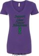 Support Liver Cancer Awareness Ladies V-Neck