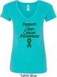 Support Liver Cancer Awareness Ladies V-Neck