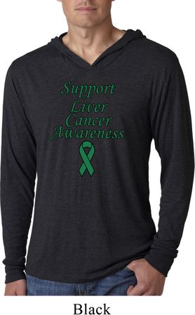 Support Liver Cancer Awareness Lightweight Hoodie Tee