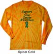 Support Liver Cancer Awareness Long Sleeve Tie Dye Shirt