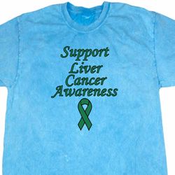 Support Liver Cancer Awareness Mineral Tie Dye T-shirt