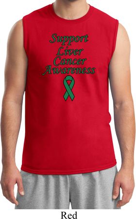 Support Liver Cancer Awareness Muscle Shirt
