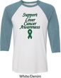 Support Liver Cancer Awareness Raglan Shirt