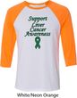 Support Liver Cancer Awareness Raglan Shirt